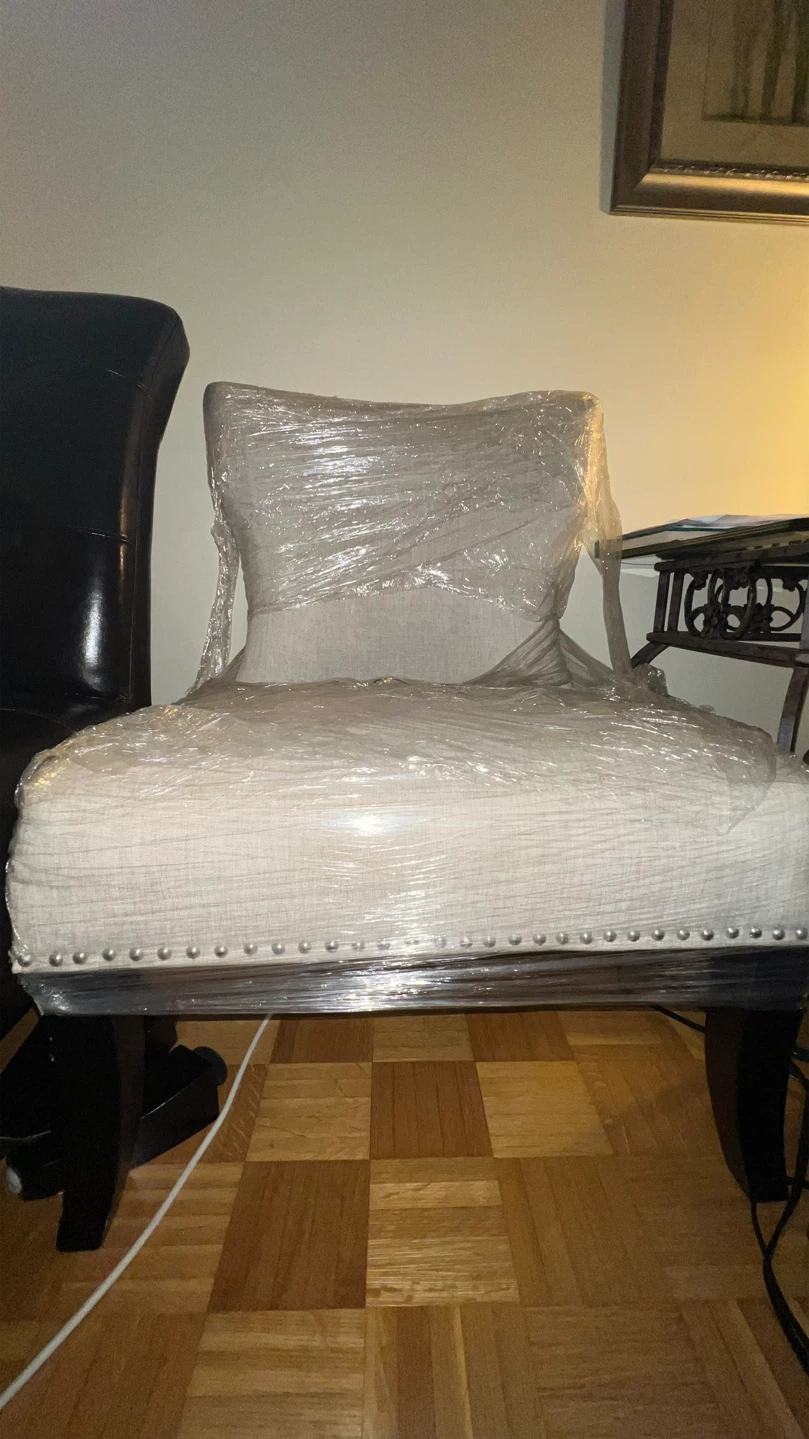 Light Grey Accent Chair - photo 4