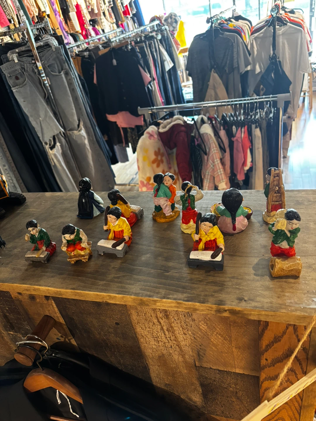 Set of 11 Traditional Korean Folk Figurines