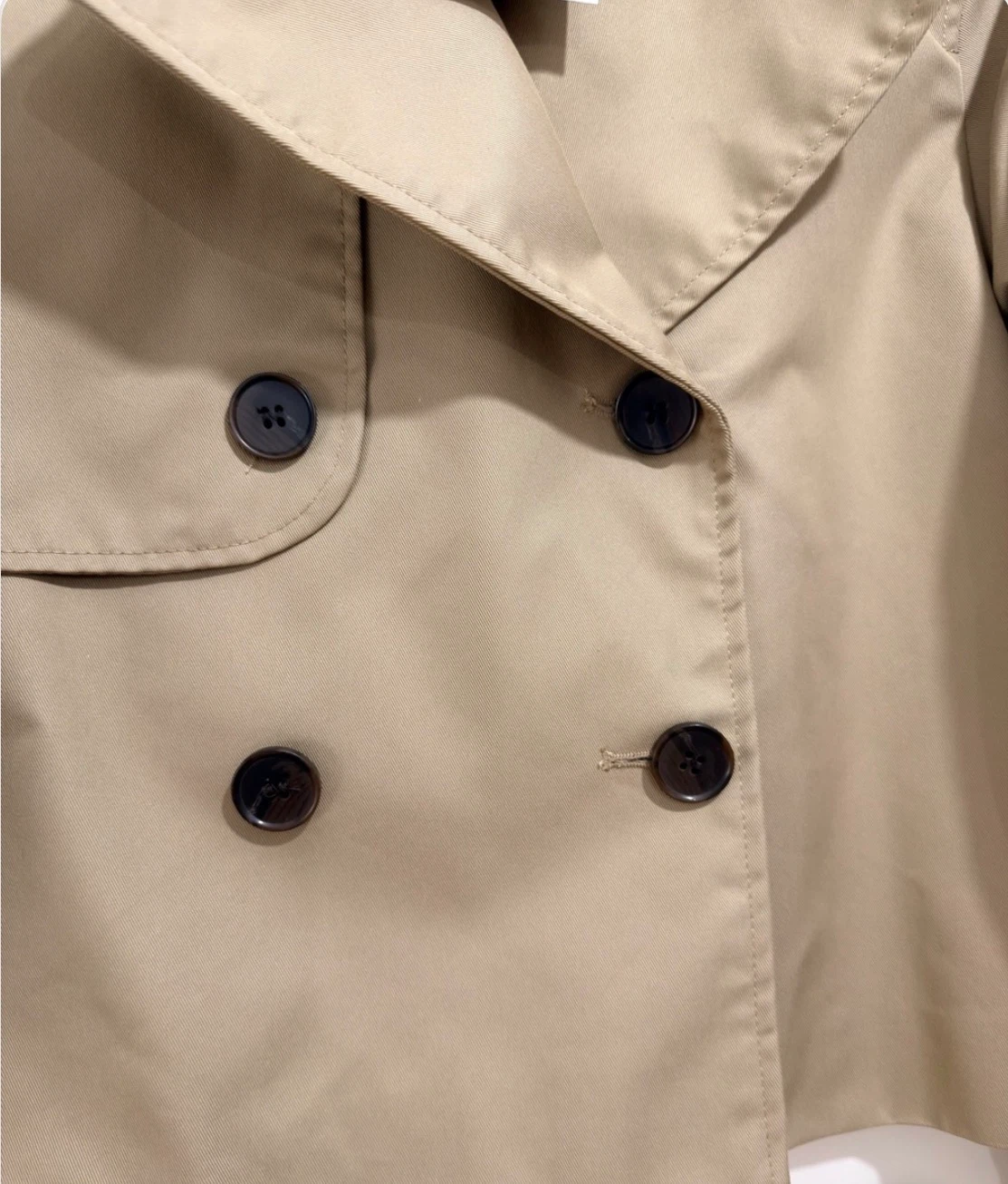 (NWT) H&M Cropped Trench Jacket - Size Small - photo 4