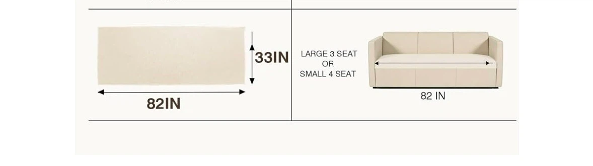 Brand new JIUZHEN Waterproof Chenille Sofa Cover, Cream - photo 5
