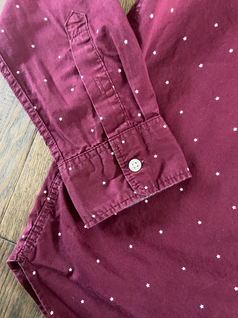 H&M Boys Star Print Long Sleeve Button-Down Shirt 12-13 years - photo 2