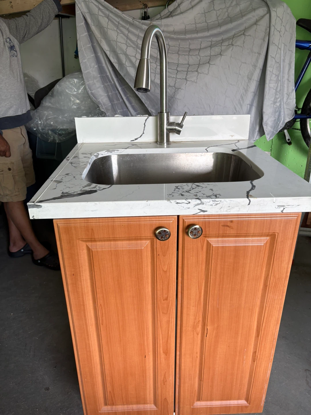 Laundry room Vanity Sink with Faucet and Countertop