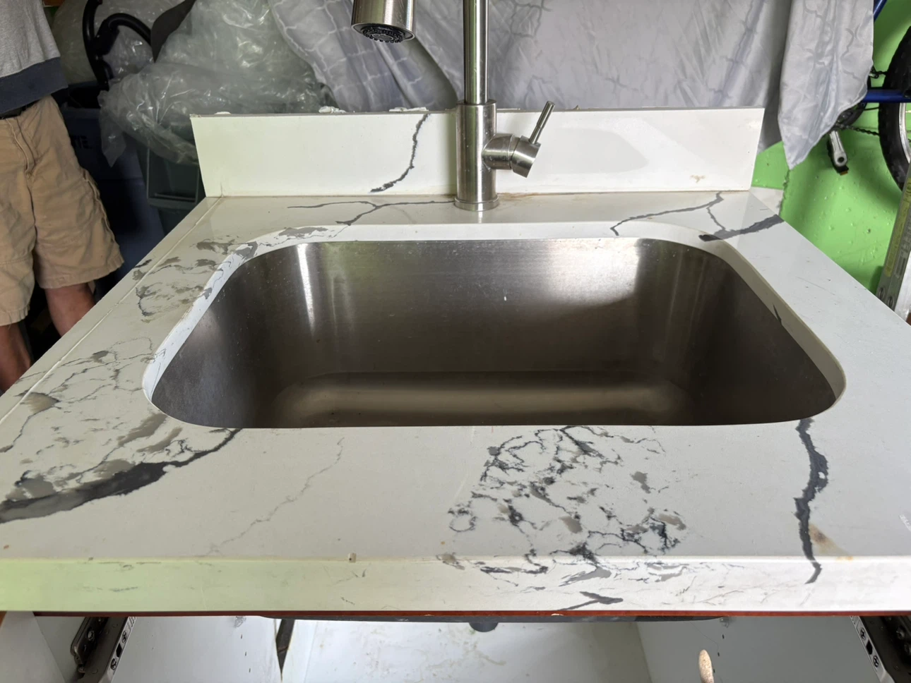 Laundry room Vanity Sink with Faucet and Countertop - photo 3