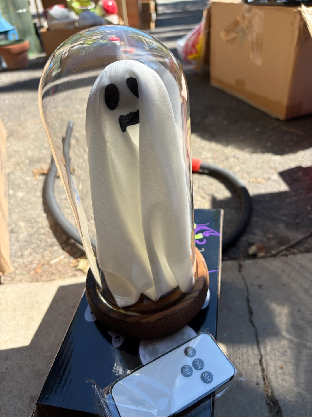 Light-up Halloween Ghost Decoration in Glass - photo 4