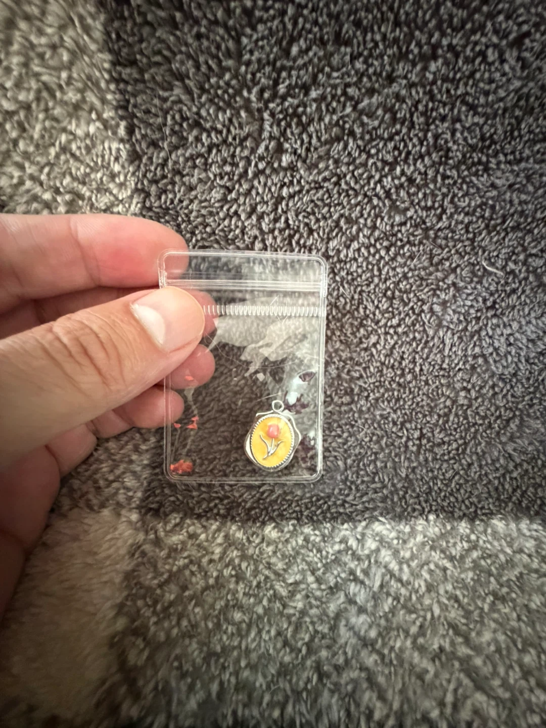 Small Floral Charm Pendant - photo 4