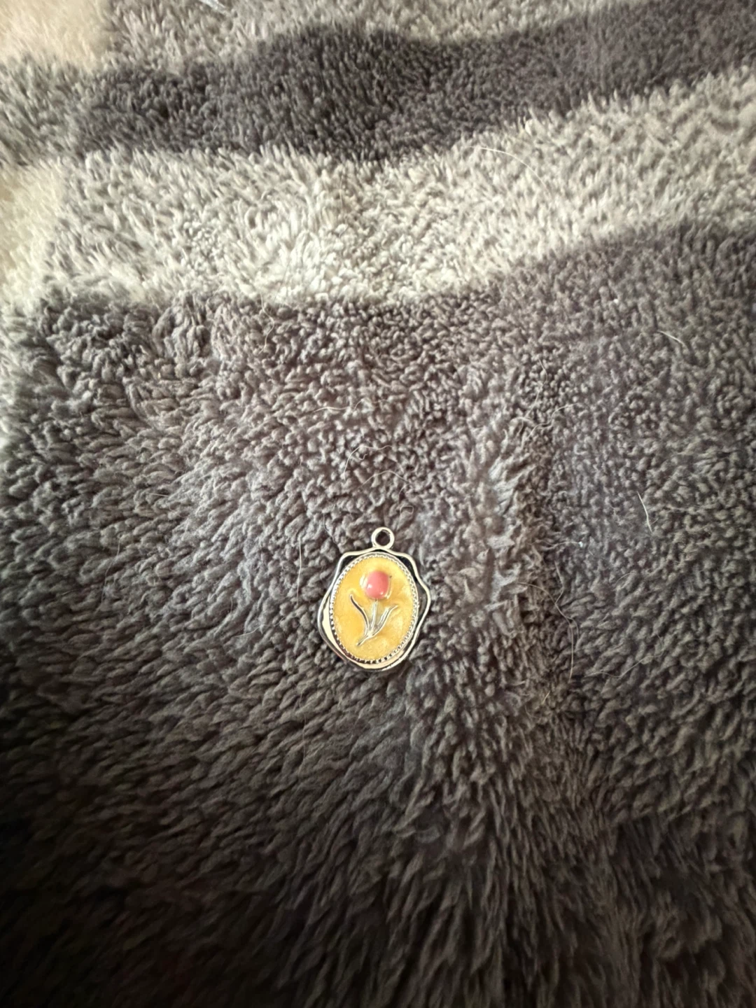 Small Floral Charm Pendant