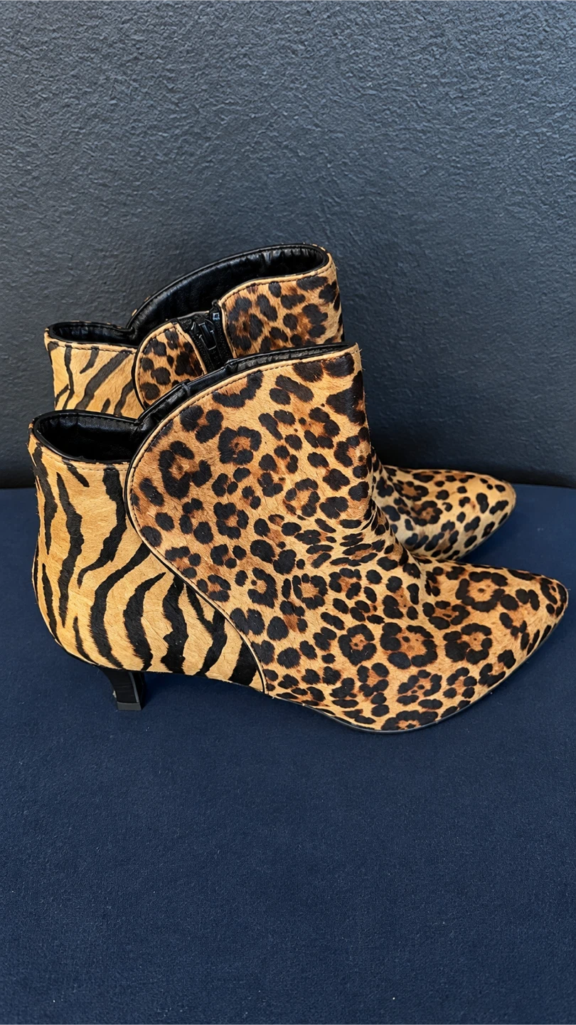 Leopard Print Ankle Boots - photo 3