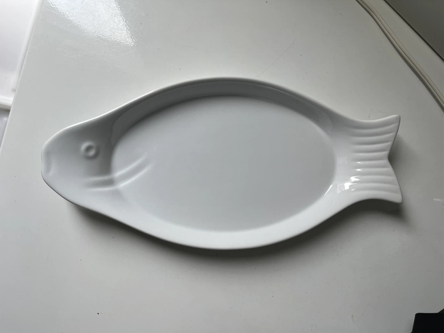 Porcelain Fish Serving Platter - photo 3