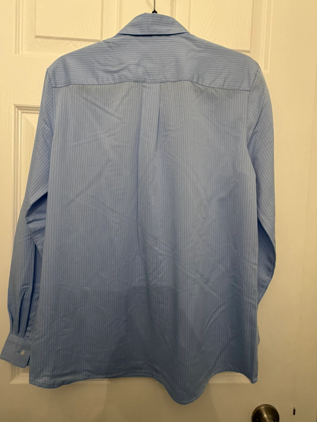 Brand New Uniqlo Light Blue Striped Long-Sleeve Shirt - photo 2
