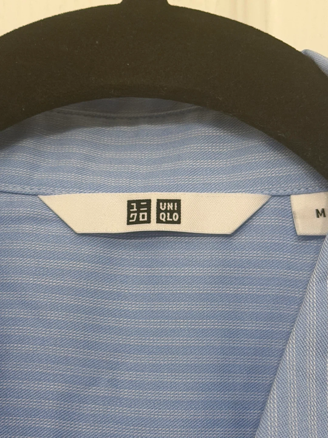Brand New Uniqlo Light Blue Striped Long-Sleeve Shirt - photo 4