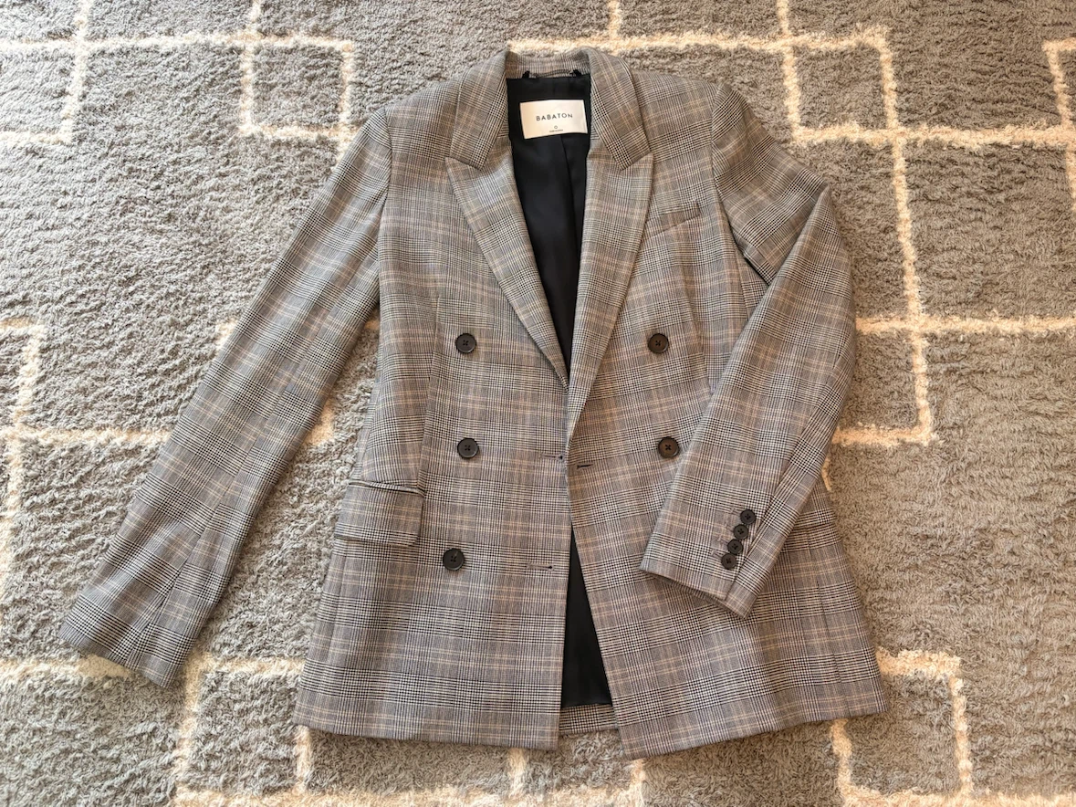 Aritiza Babaton Plaid Blazer and Pants Set