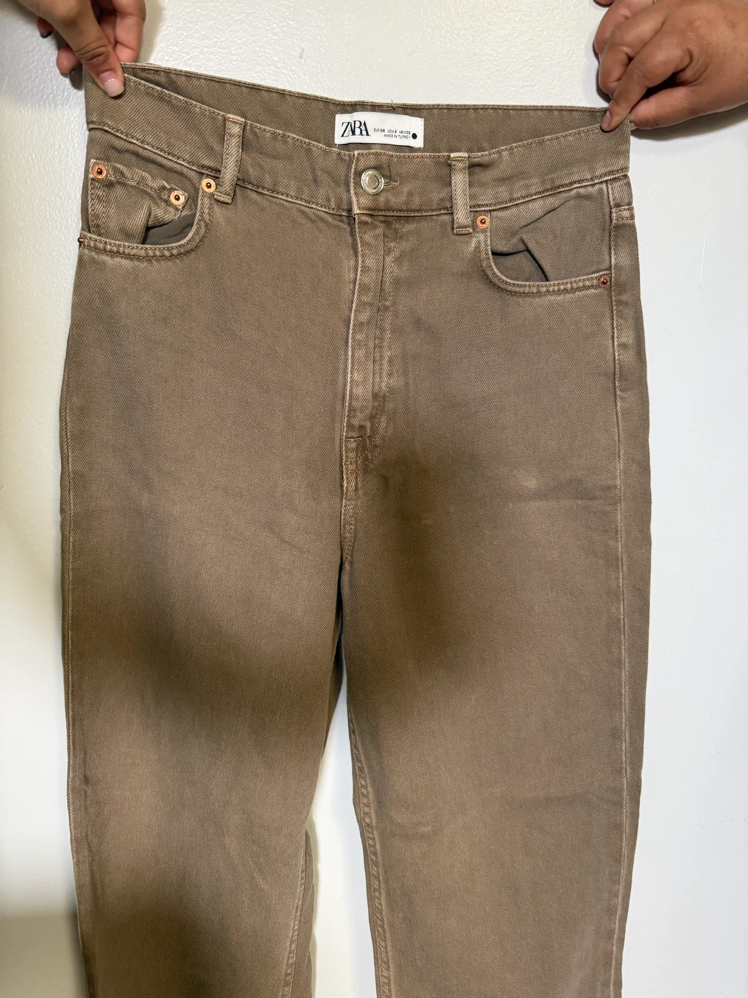 ZARA Brown Denim Jeans