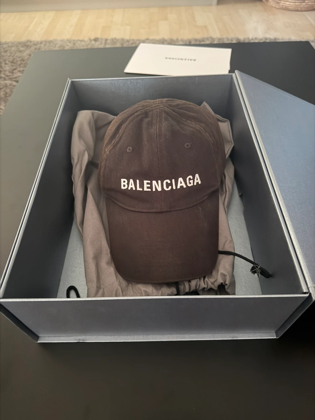 BALENCIAGA Classic Logo Baseball Cap — Black/White - photo 5