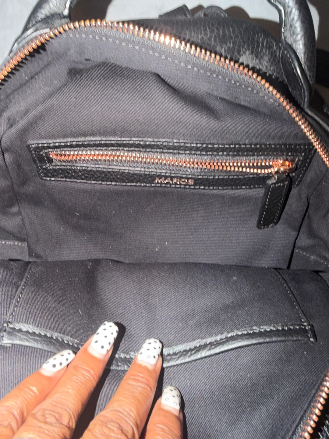 Marcs Black Leather Mini Backpack - photo 3