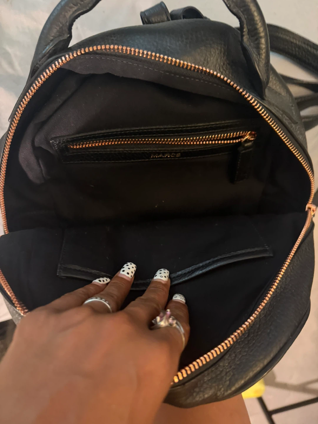 Marcs Black Leather Mini Backpack - photo 5