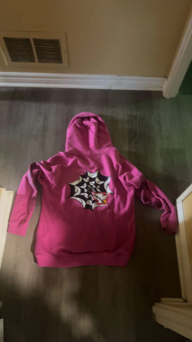 Chrome Heart Pink Hoodie - photo 2