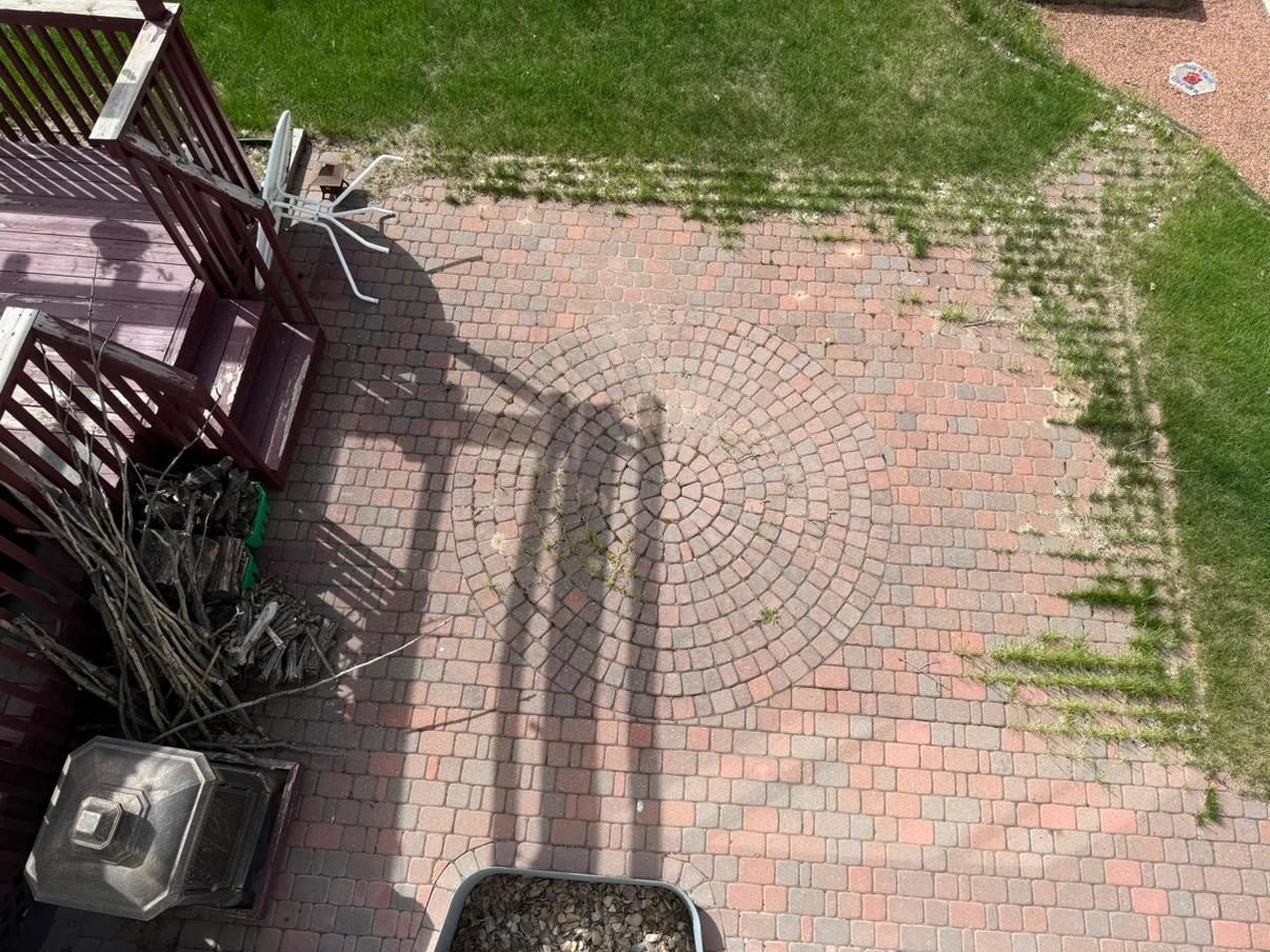 Red and Grey Concrete Patio Pavers (300 square feet)