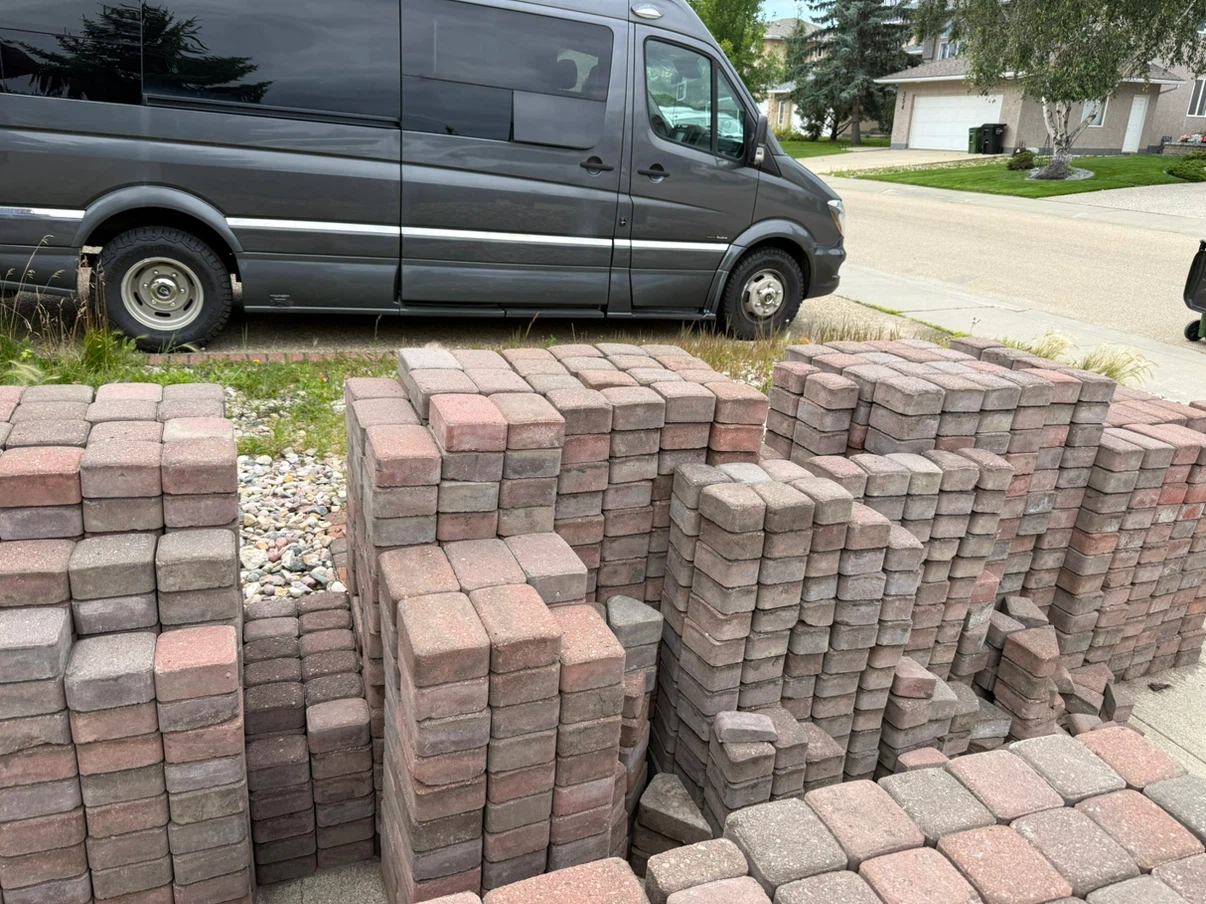 Red and Grey Concrete Patio Pavers (300 square feet) - photo 5