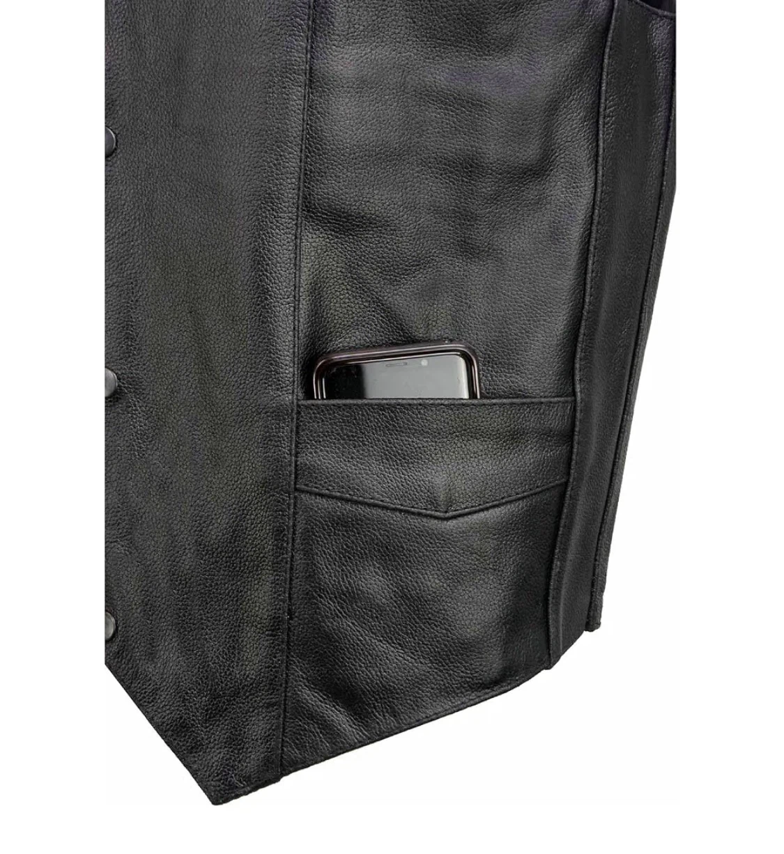 Event Leather Biker Vest - photo 5