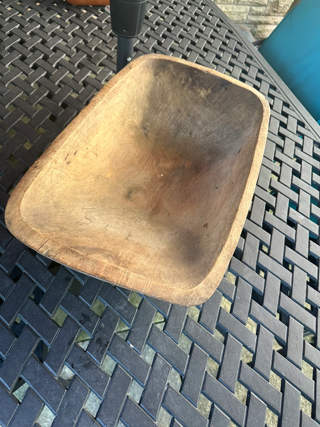Large Wooden Dough Bowl - photo 2