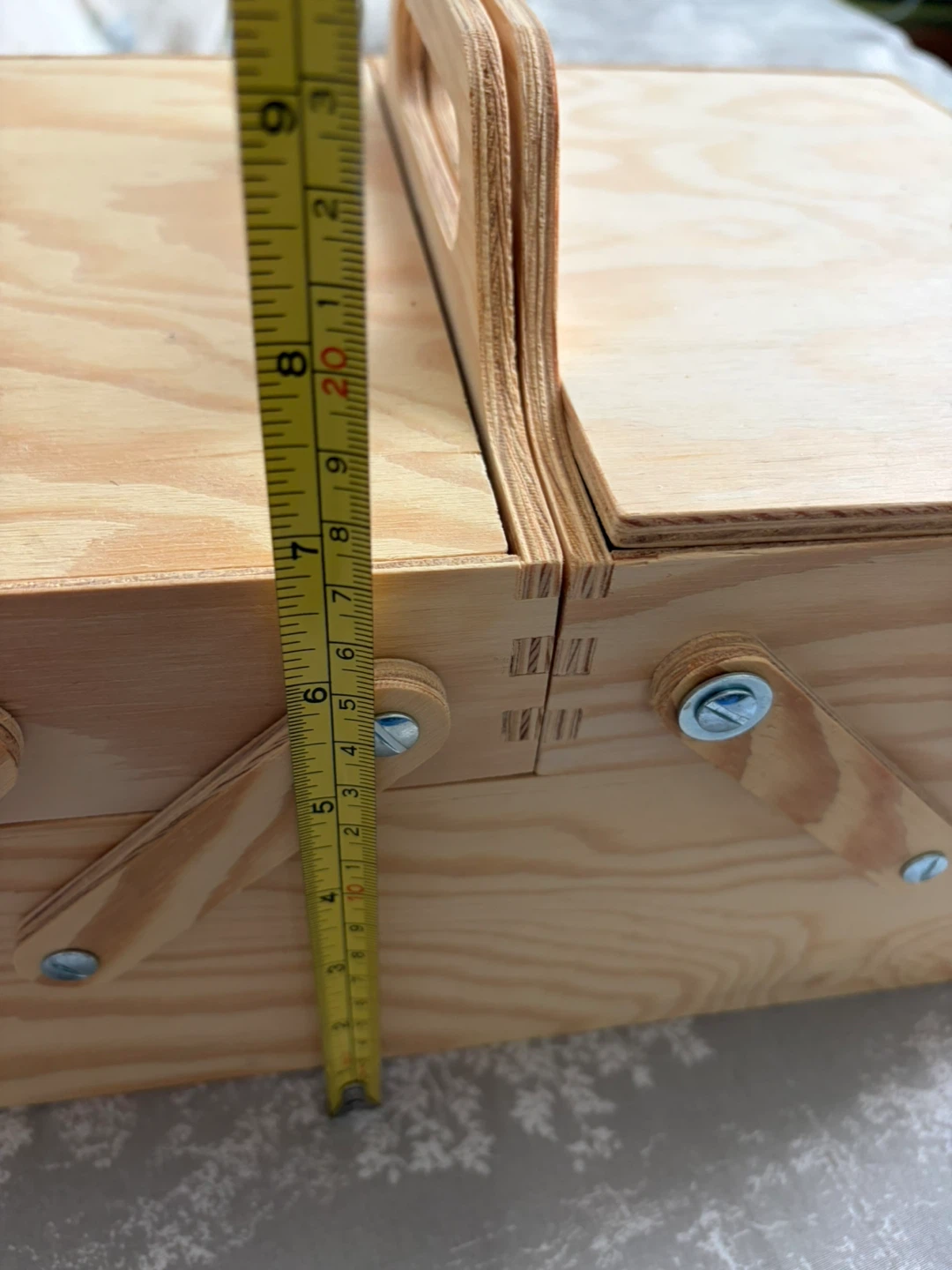 Wooden Accordion Sewing Box - photo 2