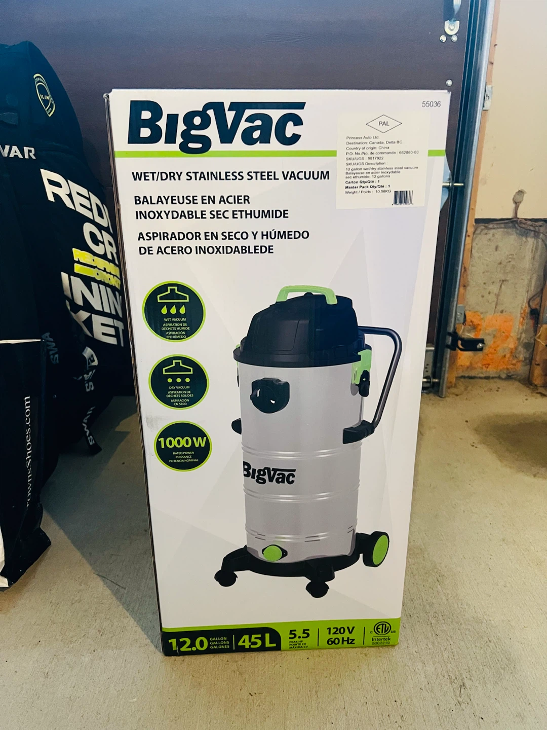 BigVac shopVac Wet/Dry Stainless Steel Vacuum - photo 2