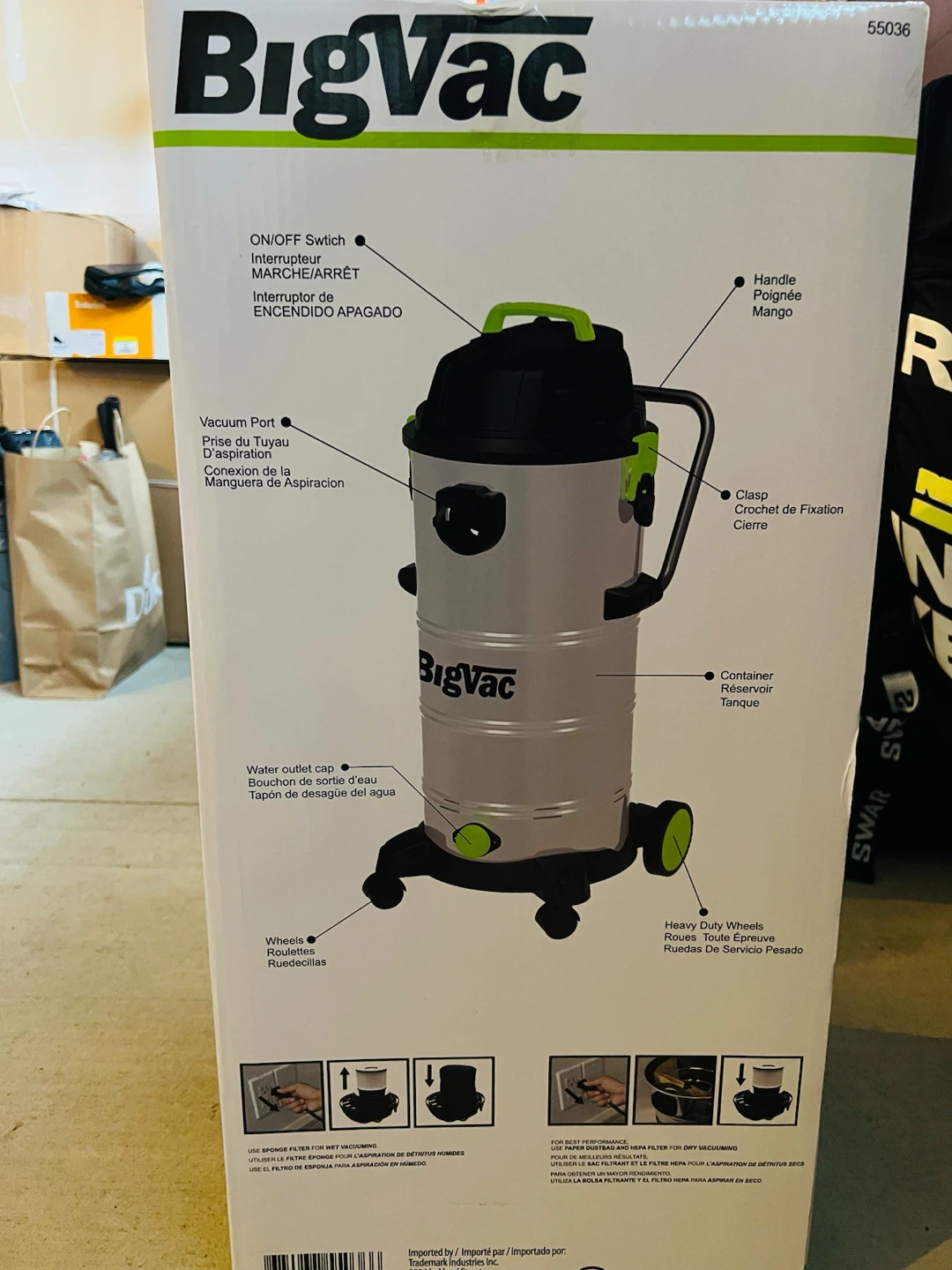 BigVac shopVac Wet/Dry Stainless Steel Vacuum - photo 4