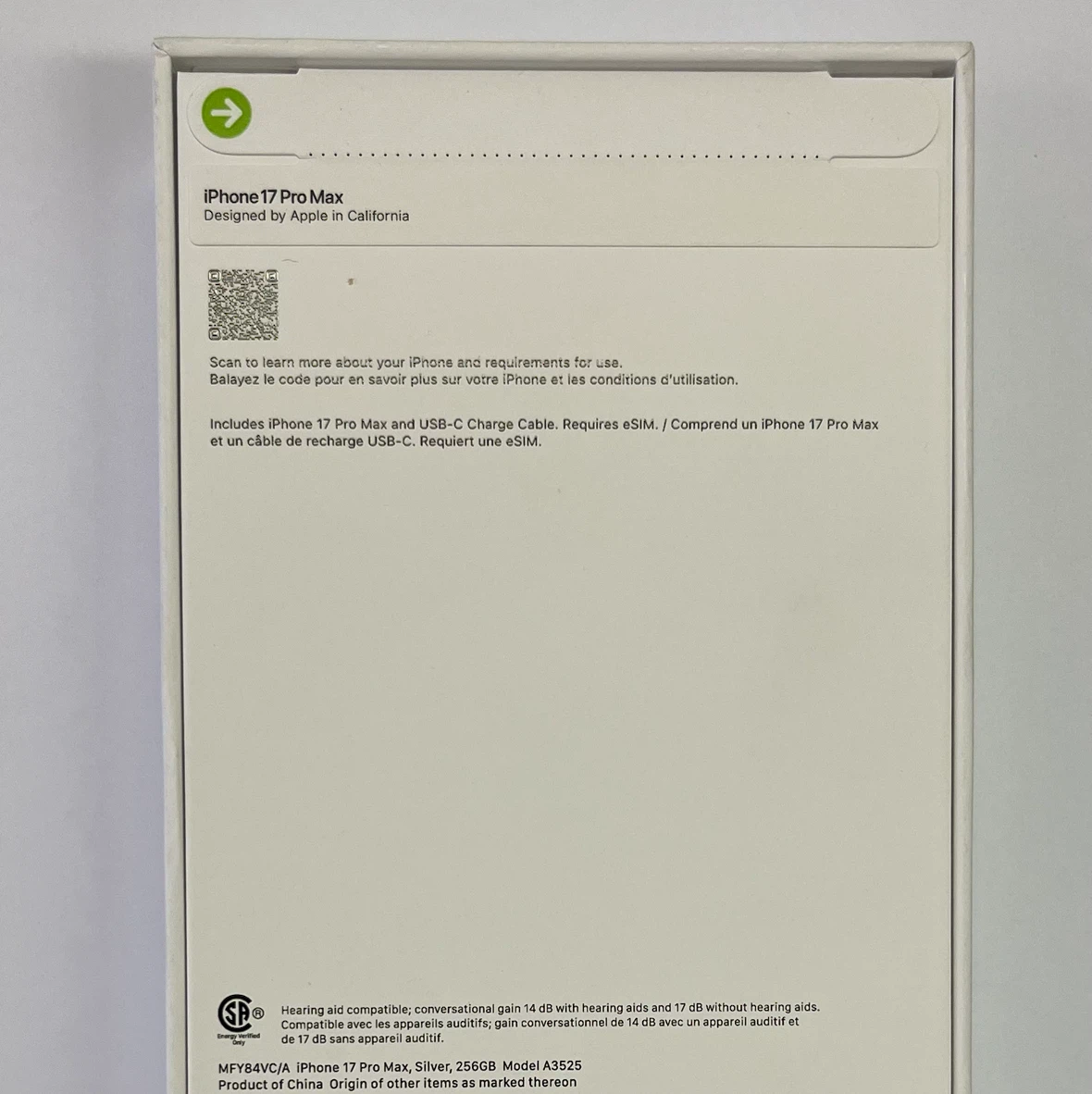 Apple iPhone 17 Pro Max Silver 256GB - photo 3
