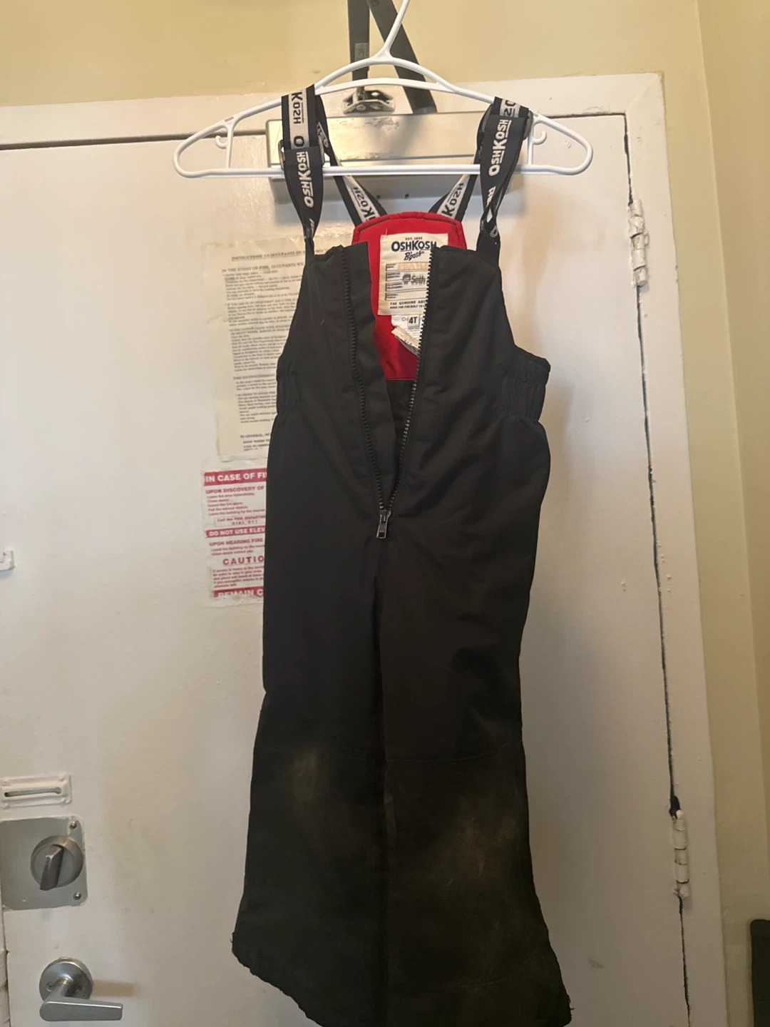 OshKosh B'gosh Black Snow Pants Size 4T