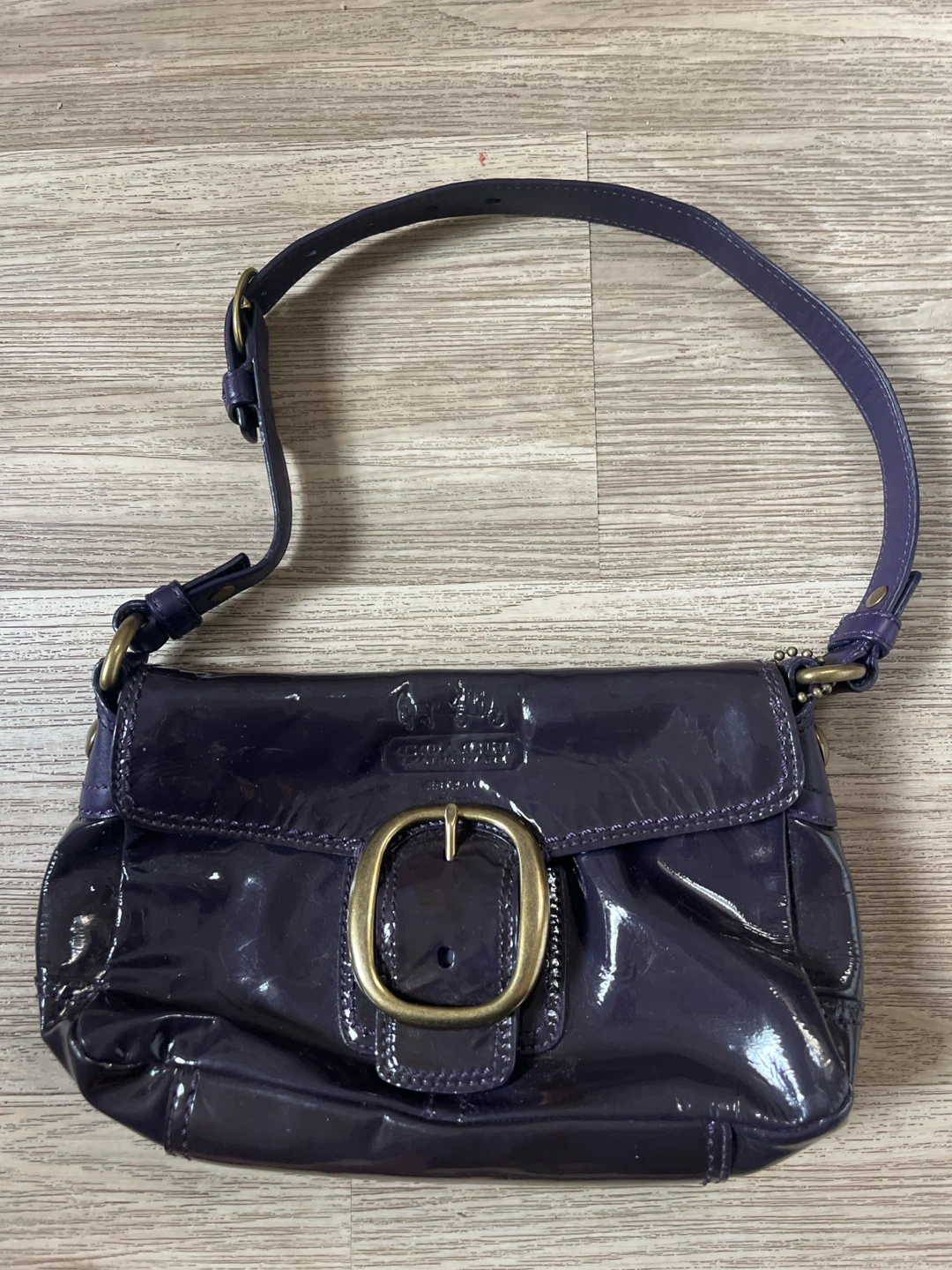 Coach Soho Patent Leather Flap Shoulder Bag