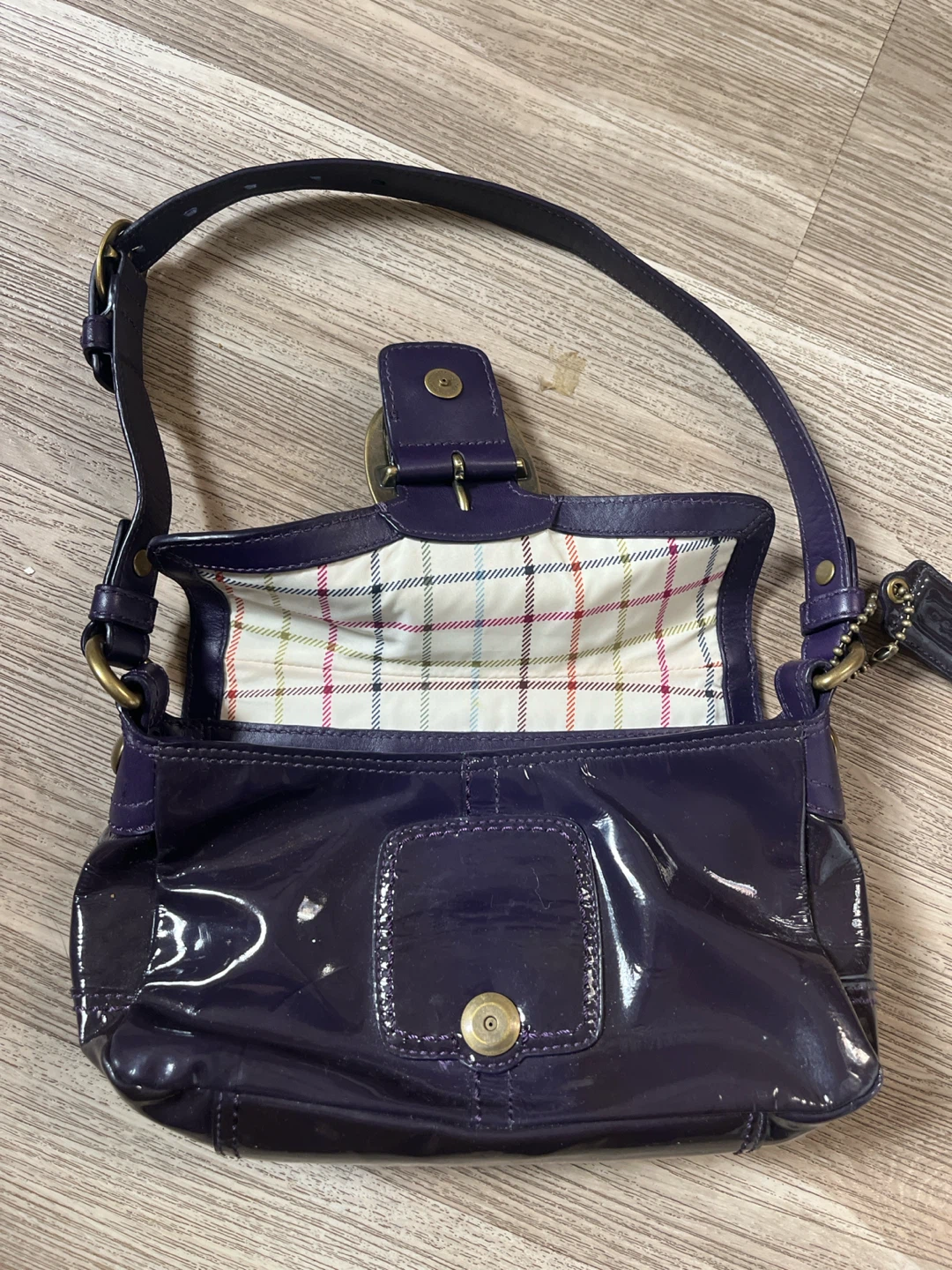 Coach Soho Patent Leather Flap Shoulder Bag - photo 4