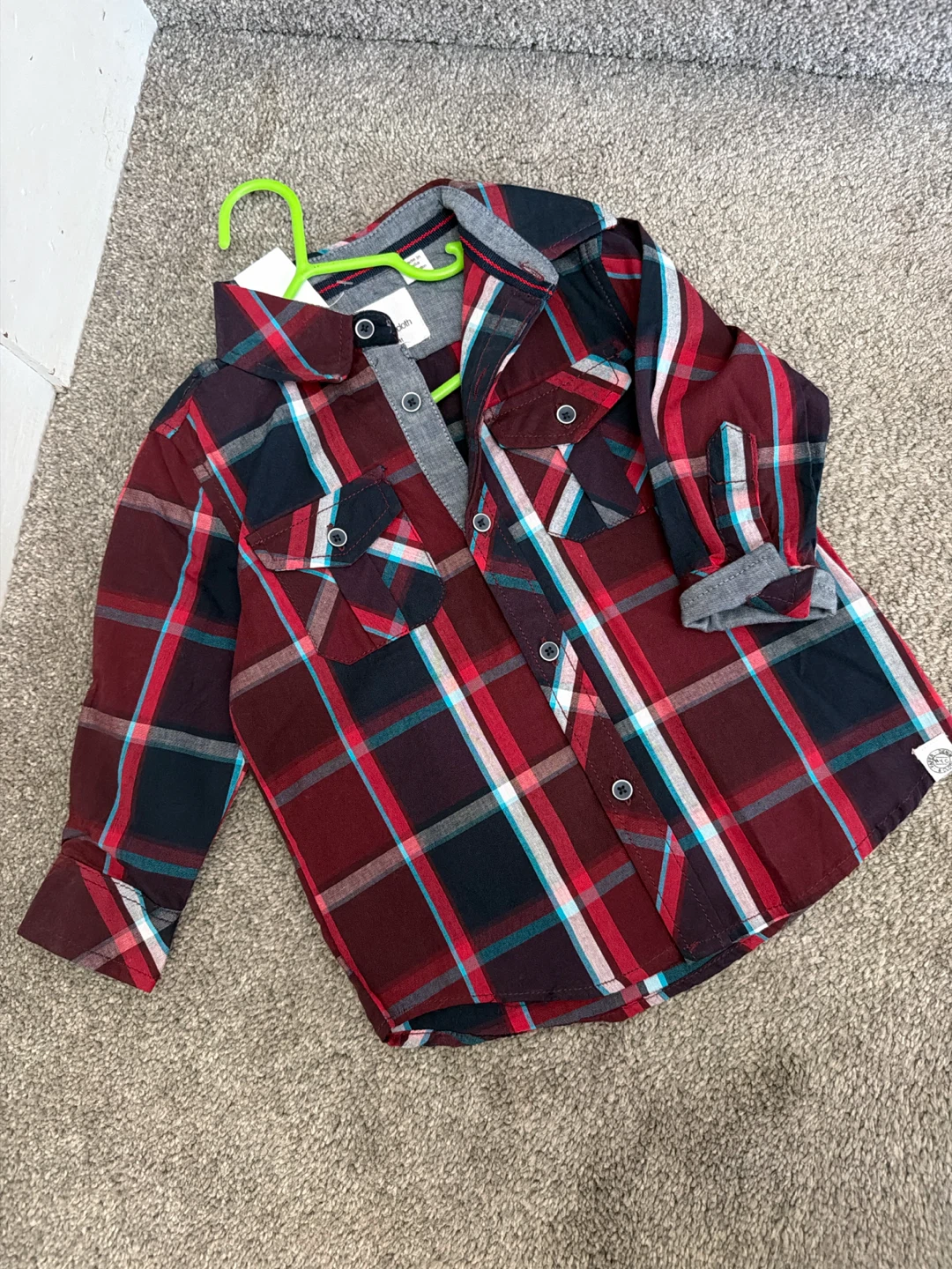 Little Cloth Kids Plaid Flannel Shirt