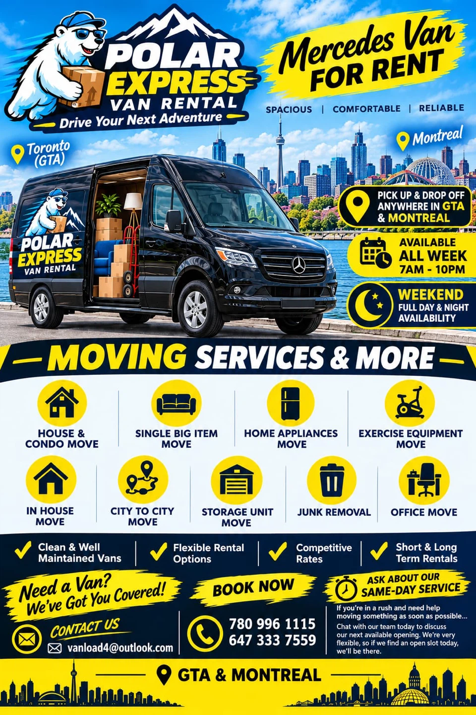 Polar Express Van Rental Services
