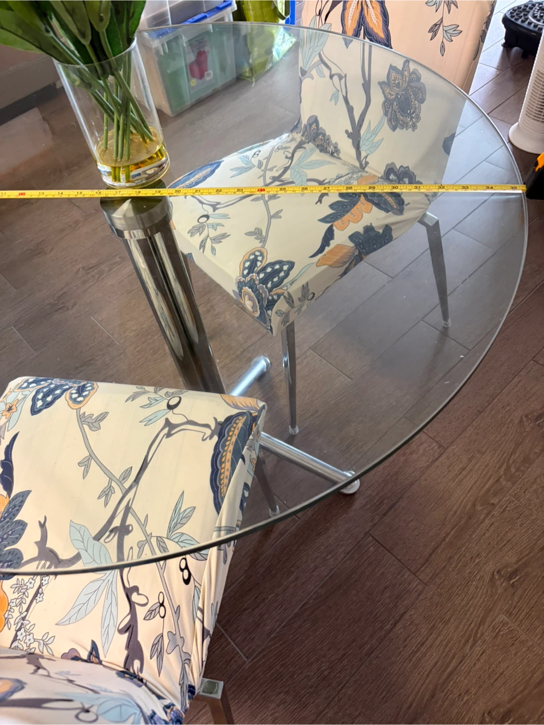 Glass Dining Table with Two Chairs - photo 3