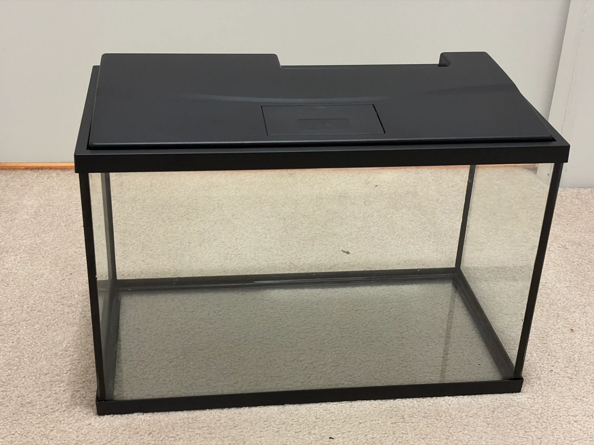 Black Glass Aquarium Tank with Lid