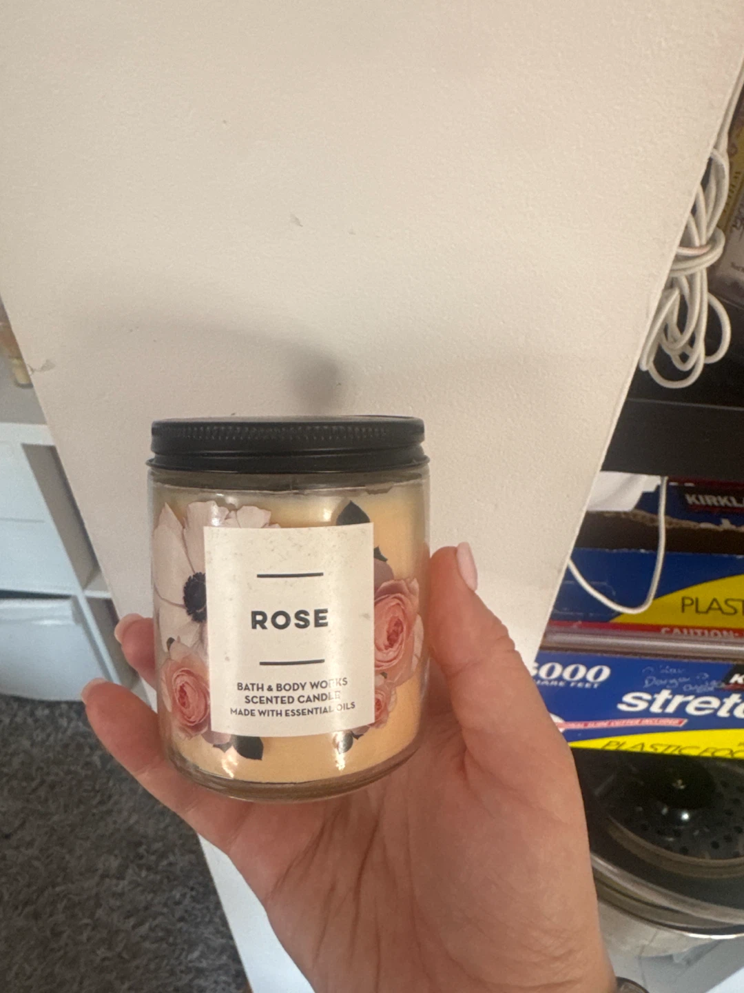 Bath & Body Works Rose and Mom Scented Candles