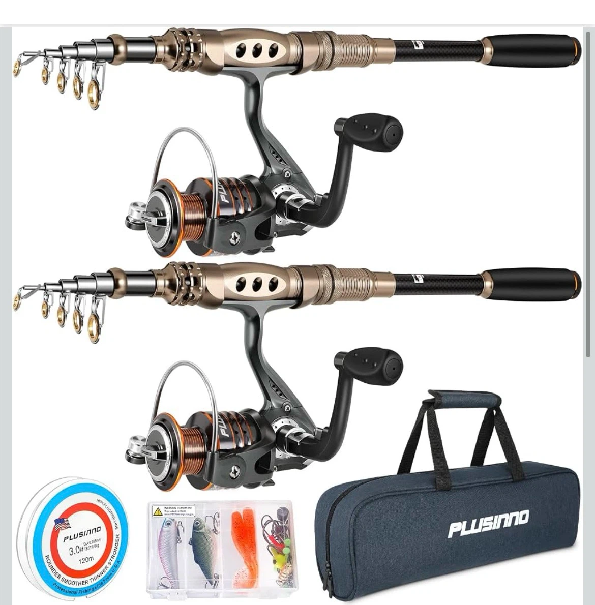 Plusinno Telescopic Fishing Set 2 pack