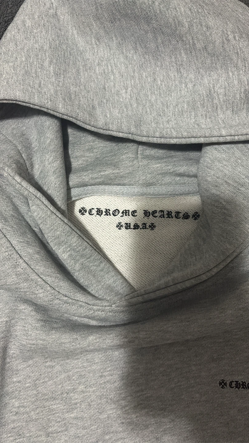 Chrome Hearts Hoodie Grey - photo 3