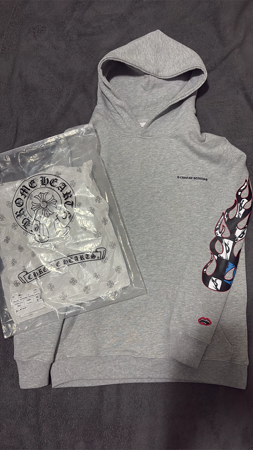 Chrome Hearts Hoodie Grey - photo 5