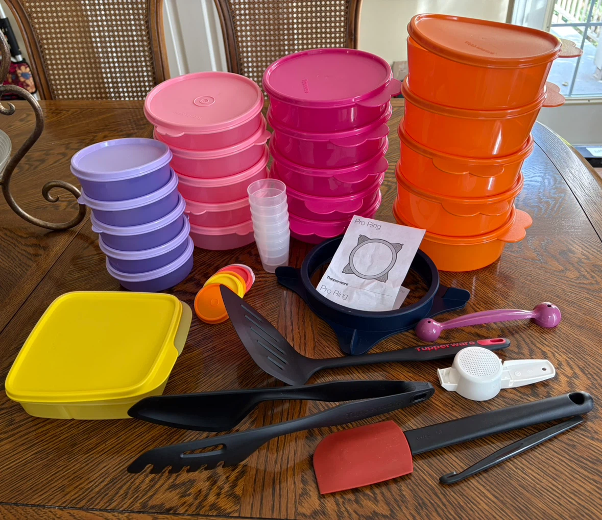Tupperware storage meal prep set plus extras