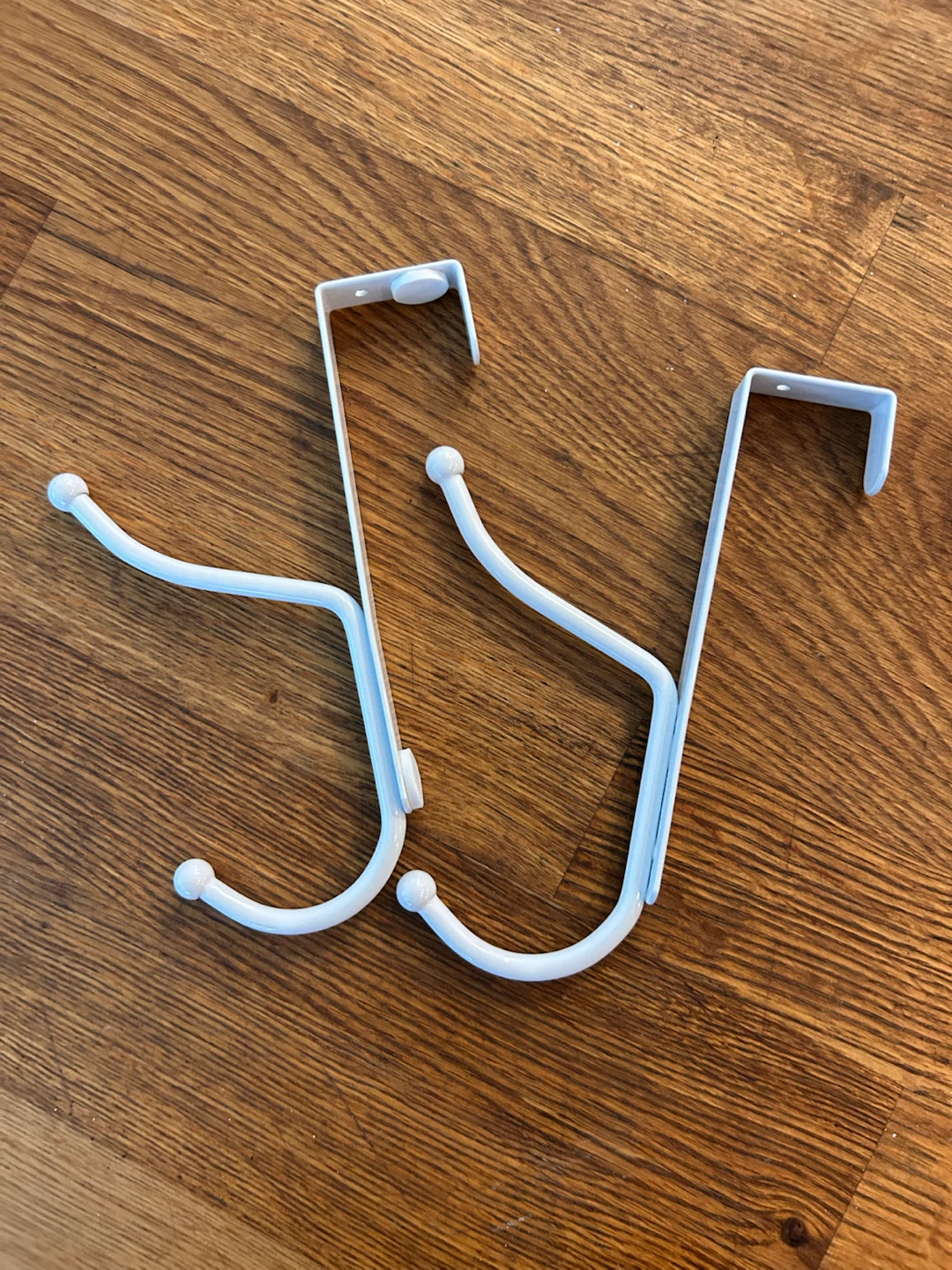 Two Over-the-Door Metal Hooks