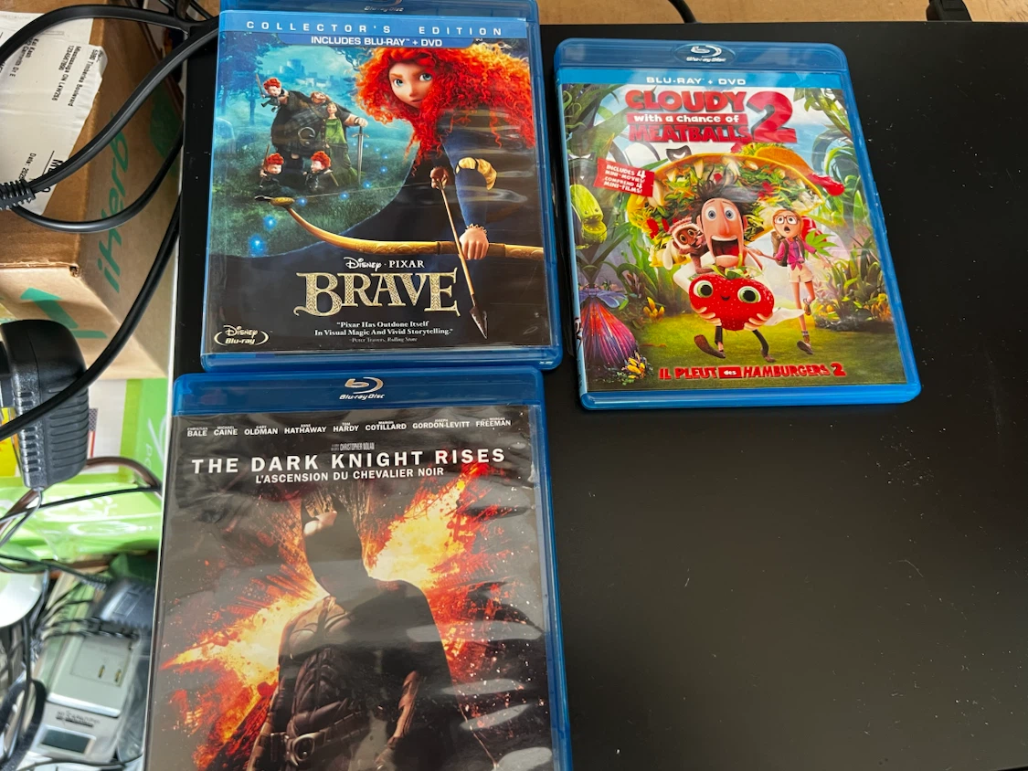 Sony Blu-ray Disc Player with 3 Movies