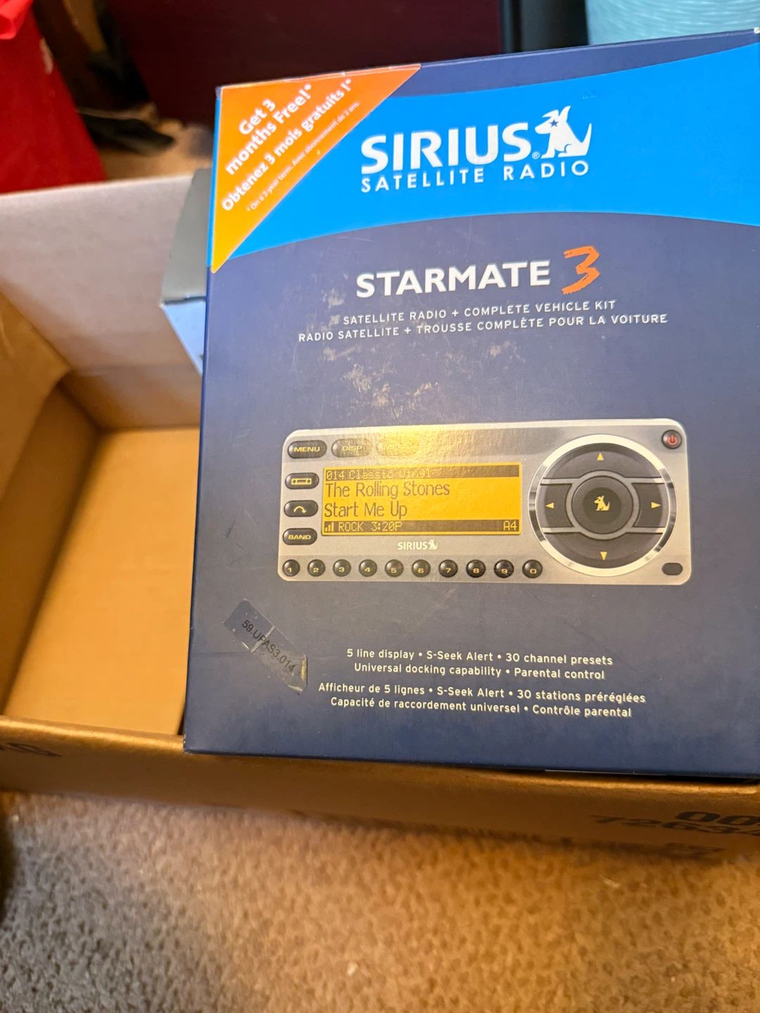 Sirius Starmate 3 Satellite Radio Vehicle Kit