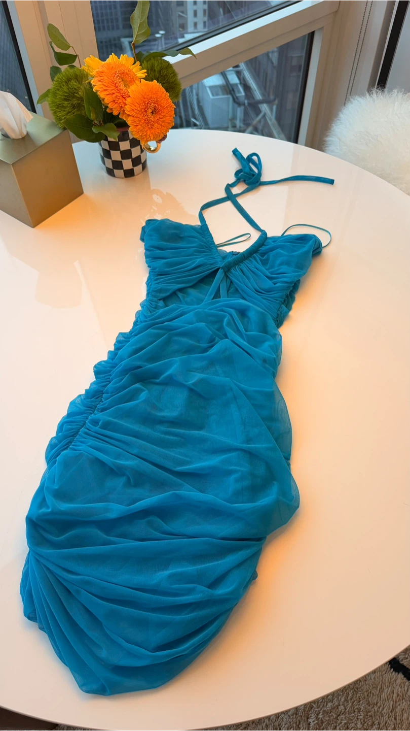 Dolce & Gabbana Ruched Mesh Mini Dress - photo 5