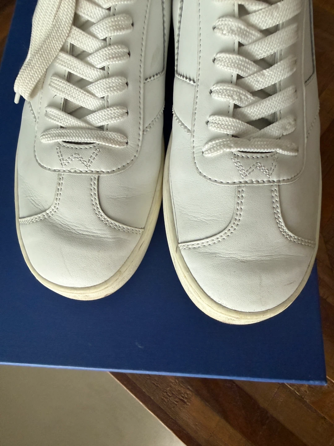 Stuart Weitzman White Leather Sneakers - photo 4