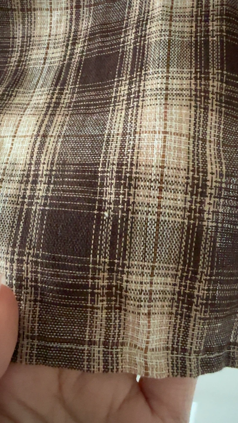Vintage Sailor Collar Plaid Short-Sleeve Top - photo 2