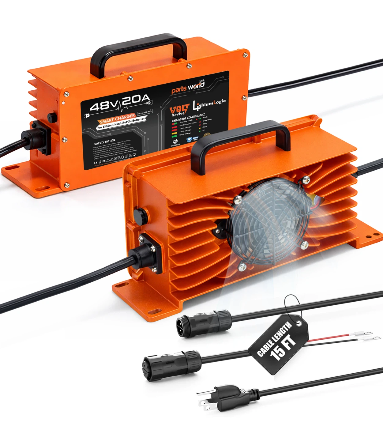 Volt Revive 48V 20A Smart Lithium Battery Charger - photo 2