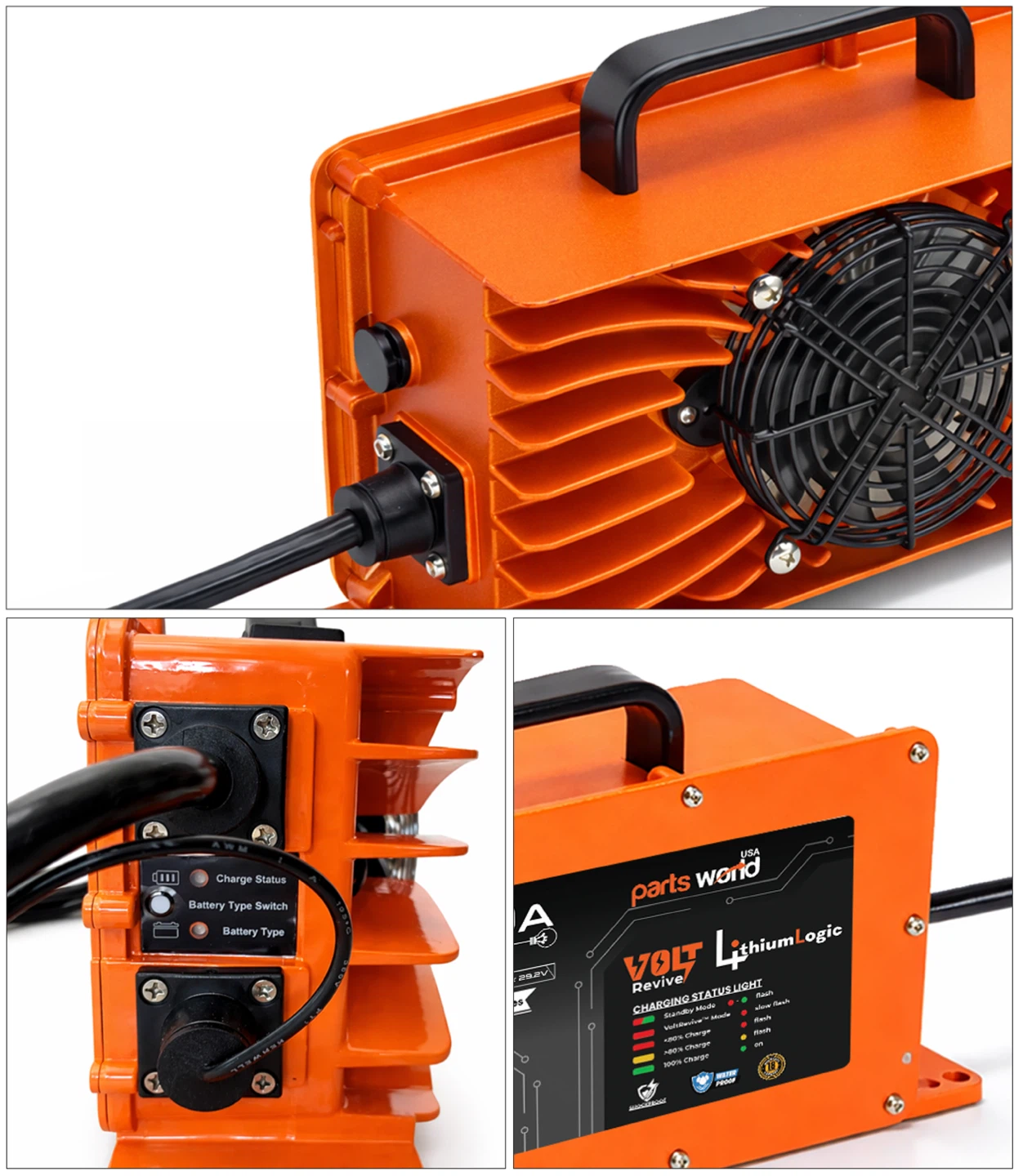 Volt Revive 48V 20A Smart Lithium Battery Charger - photo 3