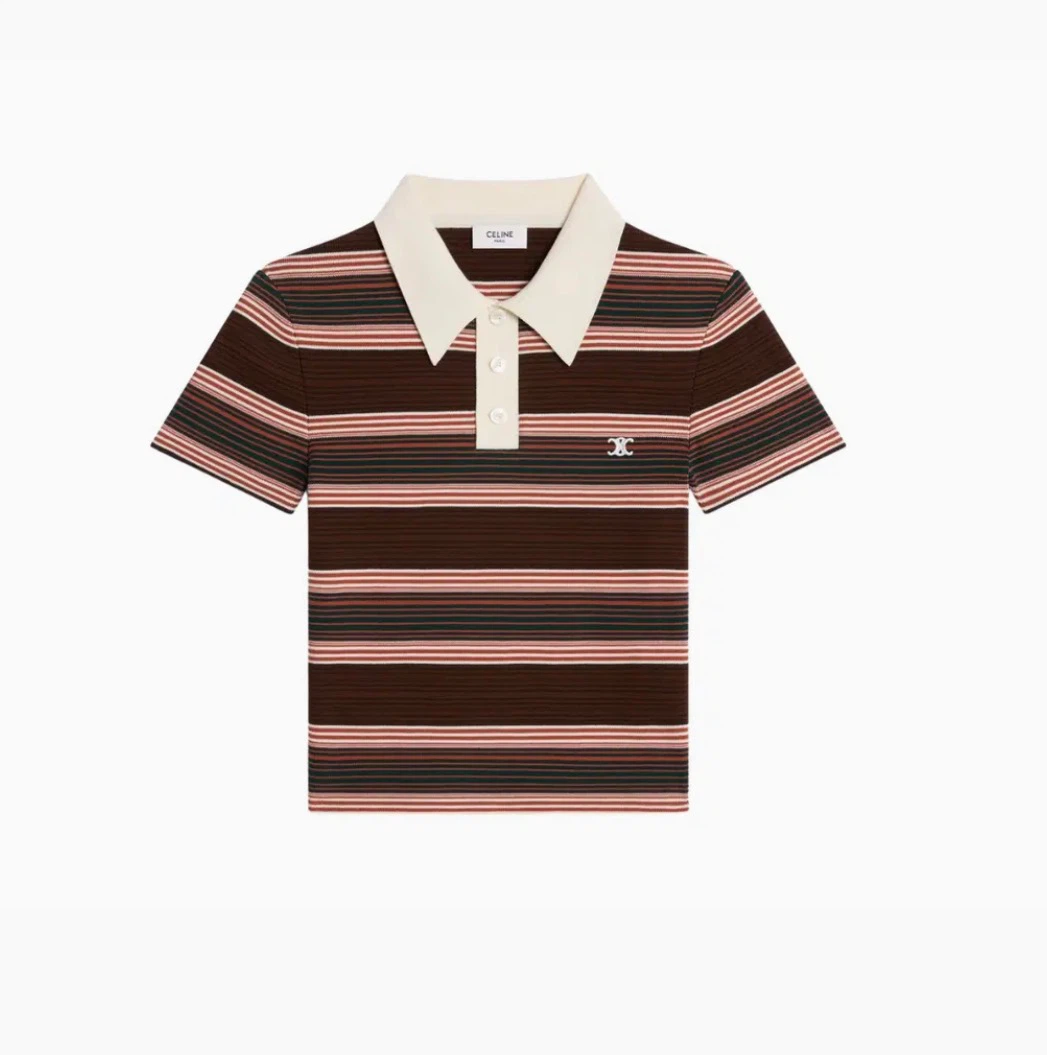 Celine Striped Polo Shirt