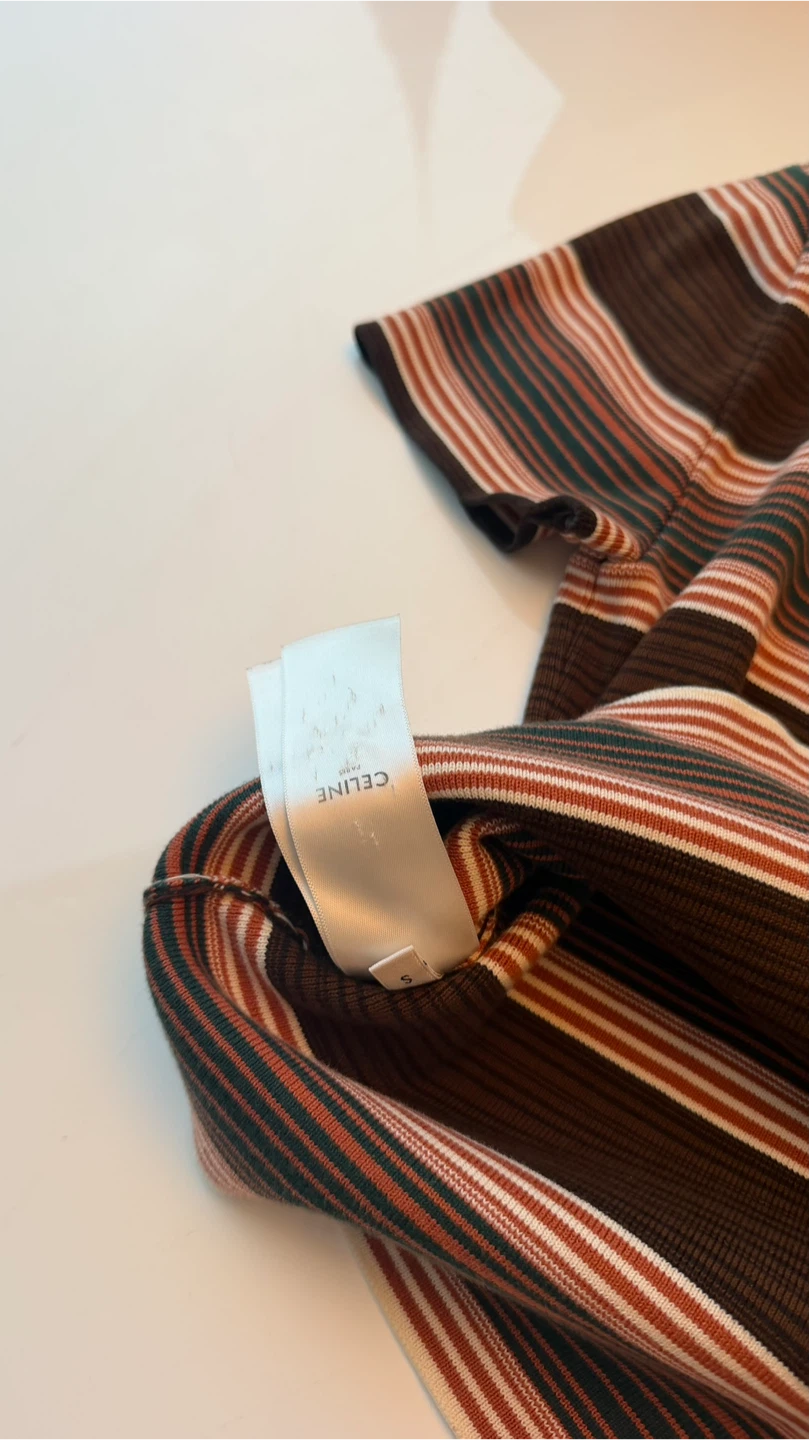Celine Striped Polo Shirt - photo 5